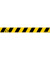 Warnband, Abstand halten (1,5 m), 80mmx0,8m, schwarz/gelb