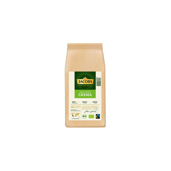 8711000892756 - Bohnenkaffee Jacobs Krönung Good Origin Cafè Crèma 1kg Fairtrade und Bio zertifiziert Karamellnote fruchtiges Aroma