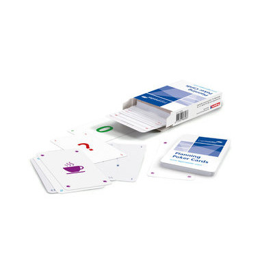 Spielkarte, Planning Poker, Kartonbox, 1 Deck, 52 Karten, 58 x 88 mm