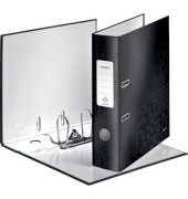 Ordner WOW 1005-00-95, A4 80mm breit PP vollfarbig, gl&auml;nzend, gemustert schwarz