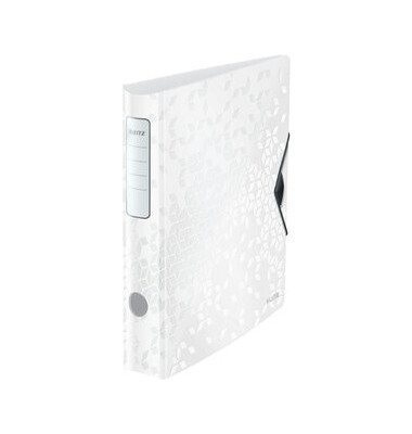 Ordner Active WOW 1107-00-01, A4 65mm schmal Kunststoff vollfarbig weiß metallic