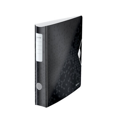 Ordner Active WOW 1107-00-95, A4 65mm schmal Kunststoff vollfarbig schwarz metallic