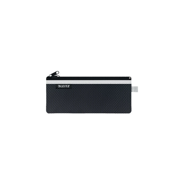 10 Stück Leitz Reißverschlusstasche WOW Traveller Zip, M, 6mm, 210x85mm, schwarz 4002432122561 Leitz