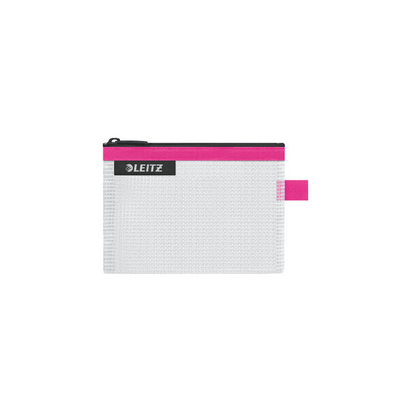 10 Stück Leitz Reißverschlusstasche WOW Traveller Zip, S, EVA, 140x105mm, pink 4002432122622 Leitz