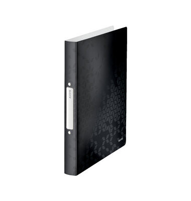 Ringbuch WOW WOW 4257-00-95, A4 2 Ringe 25mm Ring-Ø Kunststoff schwarz