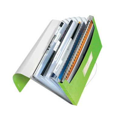 F&auml;chermappe WOW 4589-00-54, gr&uuml;n, A4, 6 F&auml;cher