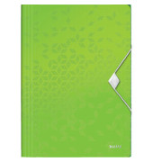 Eckspannmappe WOW 4599-00-54, A4 gr&uuml;n Polypropylen (PP) 250g, mit 3 Einschlagklappen