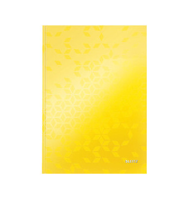 Notizbuch WOW 4626-10-16 gelb A4 kariert 90g 80 Blatt 160 Seiten
