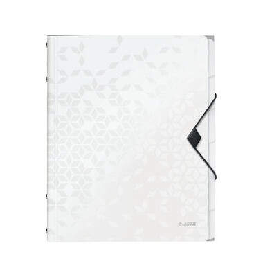 Ordnungsmappe WOW 4633-00-01, 6-teilig blanko, wei&szlig;, A4, 6 F&auml;cher