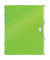 Ordnungsmappe WOW, PP, Gummizugverschluss, A4, 6 Fächer, grün