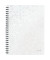 Collegeblock 4637-00-01 WOW, Muster, liniert / liniert Rand beidseitig , A4, 80g, weiß, 80 Blatt