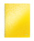 Collegeblock 4637-00-16 WOW, Muster, liniert / liniert Rand beidseitig , A4, 80g, gelb, 80 Blatt