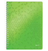 Collegeblock 4638-00-54 WOW, Muster, kariert / kariert Rand beidseitig, A4, 80g, grün, 80 Blatt