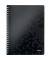 Collegeblock 4638-00-95 WOW, Muster, kariert / kariert Rand beidseitig, A4, 80g, schwarz, 80 Blatt