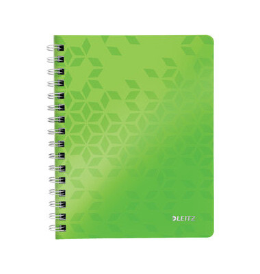 Collegeblock 4639-00-54 WOW, Muster, liniert / liniert, A5, 80g, gr&uuml;n, 80 Blatt