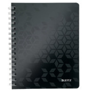 Collegeblock 4639-00-95 WOW, Muster, liniert / liniert, A5, 80g, schwarz, 80 Blatt