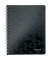 Collegeblock 4639-00-95 WOW, Muster, liniert / liniert, A5, 80g, schwarz, 80 Blatt