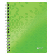 Collegeblock 4641-00-54 WOW, Muster, kariert / kariert Rand beidseitig, A5, 80g, grün, 80 Blatt