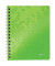 Collegeblock 4641-00-54 WOW, Muster, kariert / kariert Rand beidseitig, A5, 80g, grün, 80 Blatt
