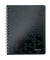 Collegeblock 4641-00-95 WOW, Muster, kariert / kariert Rand beidseitig, A5, 80g, schwarz, 80 Blatt