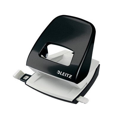 Locher NeXXt WOW 5008-10-95 schwarz bis 3mm 30 Blatt mit Anschlagschiene