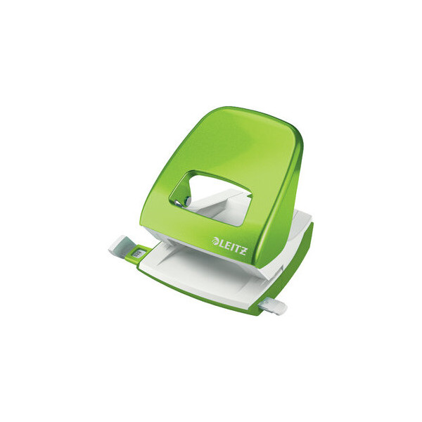 4002432123513 - Bürolocher New NeXXT WOW 5008-20-54 grün-metallic bis 3mm 30 Blatt mit Anschlagschiene 4002432123513 Leitz