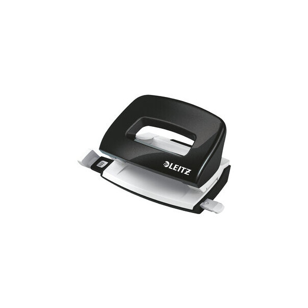 4002432121571 - Bürolocher NeXXt WOW Mini 5060-10-95 schwarz bis 1mm 10 Blatt mit Anschlagschiene 4002432121571 Leitz