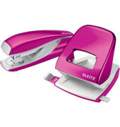 Locher-Heftgerät-Set WOW 5095-10-23 pink