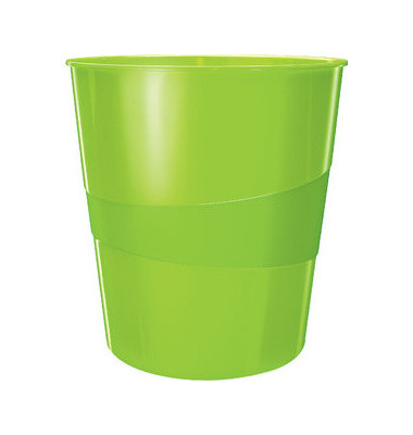 Papierkorb WOW, PS, rund, 15 l, 290 x 324 mm, grün