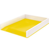 Briefablage WOW Duo Colour 5361-10-16, A4/C4, weiß/gelb, Polystyrol stapelbar