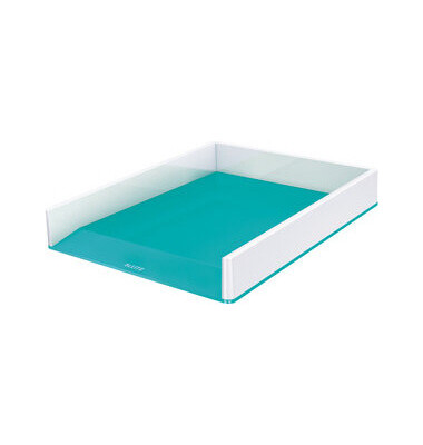 Briefablage WOW Duo Colour 5361-10-51 A4 / C4 weiß/eisblau Kunststoff stapelbar