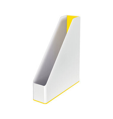 Stehsammler WOW Duo Colour 5362-10-16, A4+, gelb/weiß, Polystyrol, 73mm