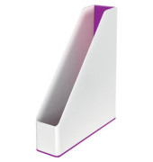 Stehsammler WOW Duo Colour, PS, A4, 73 x 272 x 318 mm, weiß/violett