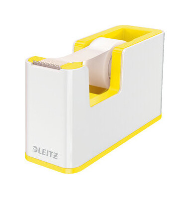 Klebebandabroller WOW Duo Colour 5364-10-16, f&uuml;r Klebeb&auml;nder bis 19mm x 33m, gelb/wei&szlig;