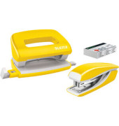 Locher-Heftgerät-Set NeXXt WOW Mini 5561-20-16 gelb