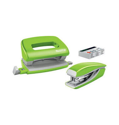 Locher-Heftgerät-Set NeXXt WOW Mini 5561-20-54 grün Locher-Heftgerät-Set NeXXt WOW Mini 5561-20-54 grün