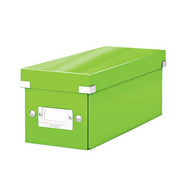 CD-Box Click & Store WOW, mit Deckel, f&uuml;r: 30 CDs, gr&uuml;n