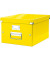 Aufbewahrungsbox Click & Store WOW 6044-00-16, A4 quer, gelb, innen 33,5x26,5x18,8cm (TxBxH), Graukarton mit PP-Folie laminiert