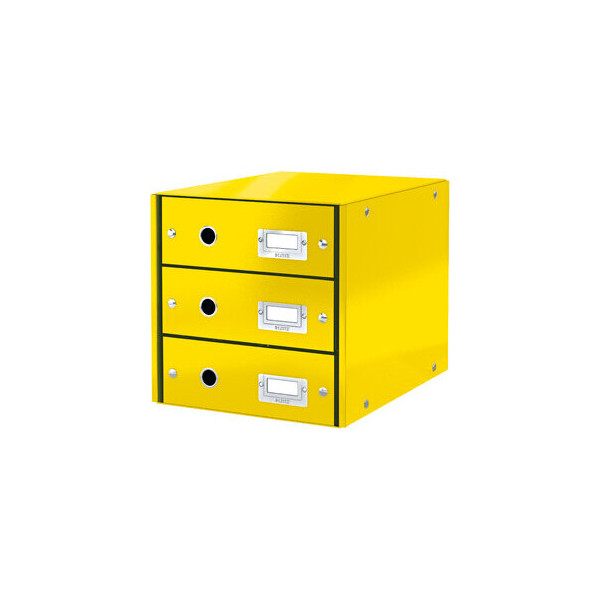 4002432122417 - LEITZ Schubladenboxen Click&store Schubl-Set 3Fgelb 6048-00-16 DIN A4 290 x 360 x 283 cm