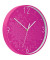 Wanduhr WOW, Ø: 29 cm, Kunststoff, pink/weiß, Ziffernblatt