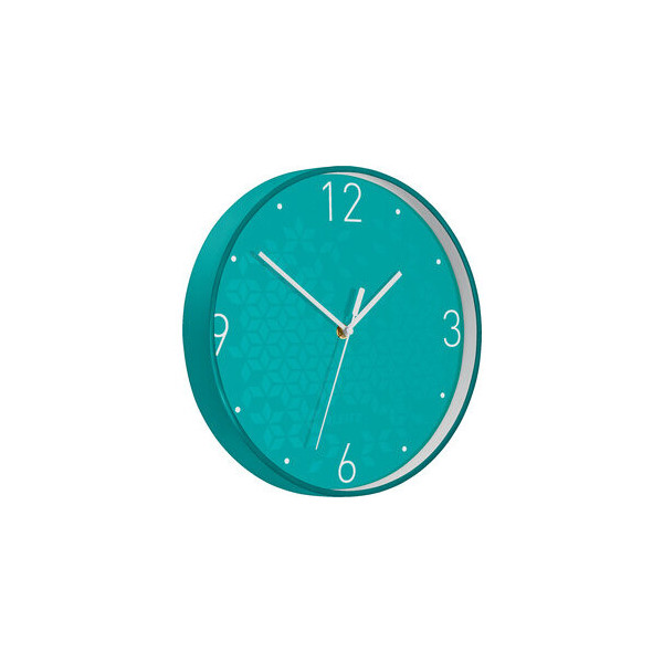 4002432122967 - Wanduhr WOW Ø 29 cm Kunststoff eisblau weiß Ziffernblatt 4002432122967 Leitz