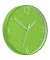 Wanduhr WOW, Ø: 29 cm, Kunststoff, grün/weiß, Ziffernblatt