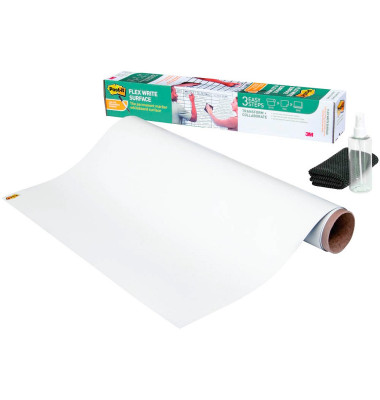 Folie Flex Write Surface, hk, blanko, 122 cm x 2,44 m, weiß