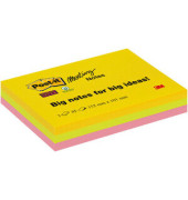 Haftnotizen 6445-3SS-EU, Super Sticky Meeting Notes, 101x152mm, gelb/grün/pink, rechteckig