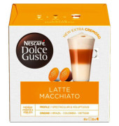 Kaffeekapseln Dolce Gusto Latte Macchiato 4301613002, 16 St&uuml;ck, Kapseln im Portionskarton