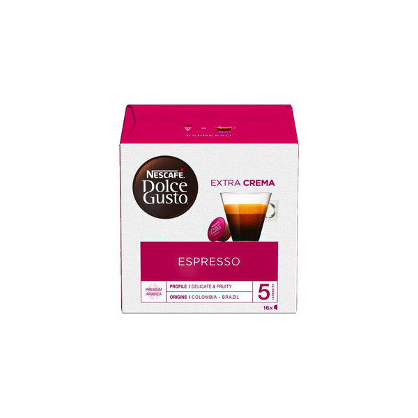 Nescafe Kaffeekapseln Dolce Gusto Espresso 384878, 16 Stück, Kapseln im Portionskarton 7613037929485 Nescafe 16 Stück