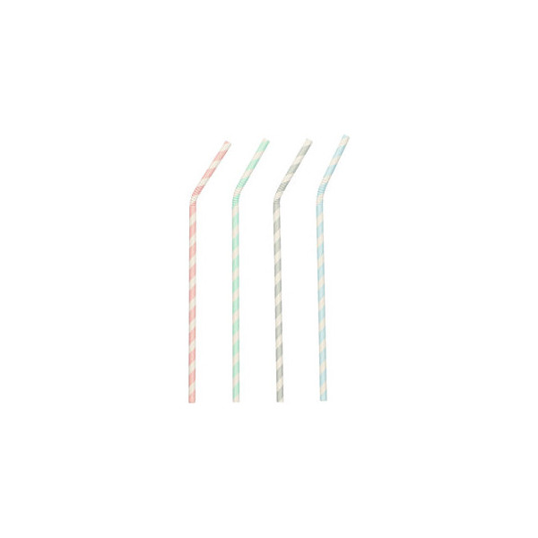 4002911883310 - Trinkhalme Papstar Stripes Einweg L 220 x Ø 6 mm flexibel bieg- & knickbar aus FSC®-zertifiziertem Papier farbsortiert 100 Stück 4002911883310 - Trinkhalme Papstar Stripes Einweg L 220 x Ø 6 mm flexibel bieg- & knickbar aus FSC®-zertifiziertem Papier farbsortiert 100 Stück