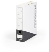 Archivbox, Steckverschluss, A4, 7,5x26x32cm, weiß/anthrazit