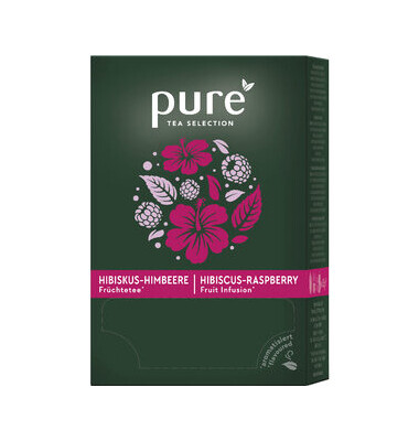 Tee Pure Selection 509963, Himbeere-Hibiskus, in Beuteln