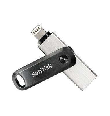USB-Stick iXpand Go SDIX60N-128G-GN6NE, schwarz/silber, 128 GB